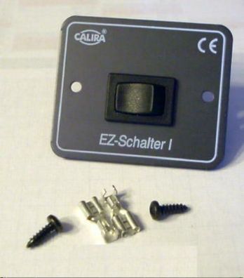 Schalter schwarz Einbauschalter Frontplatte Wippschalter Ein/ Aus 12 V 81233r NEU