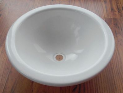 Waschbecken Einlegemulde 23 cm rund mini weiß für Wohnmobil 300f521 NEU