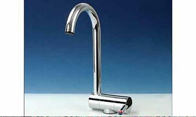 Wasserhahn Reich Trend A chrom hoher Bogen k/ w Einhebelmischer 300f225 NEU