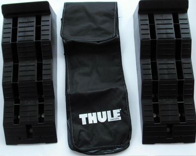 Ausgleichskeile 1 Paar Stufenkeil Levelers Thule + Tasche schwarz 82805m NEU