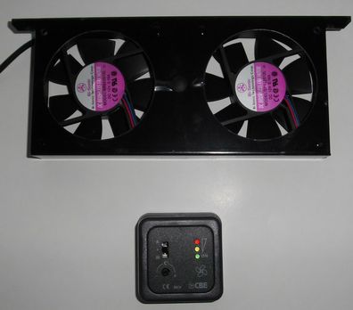 Doppel Kühl Ventilator 12 V Panel MCV/2 Kühlschrank Lüfter 81115r NEU