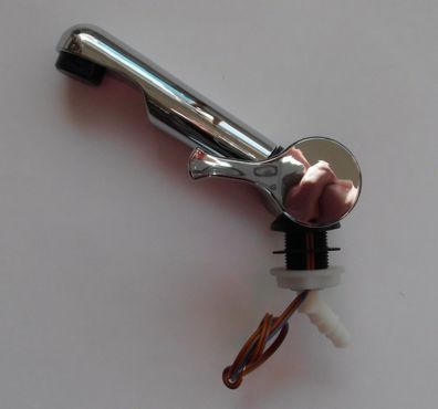 Wasserhahn Reich Style 2002 kurz kalt 12V Microschalter chrom/ schwarz 70260m NEU