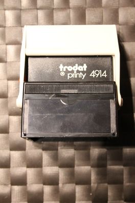 Textstempel Trodat Printy 4914 Stempelautomat; grau/ schwarz; 7-zeilig, Sonderpreis