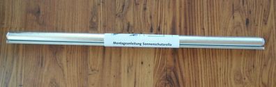 REMIsun Spring Rollo Verdunkelung Nennmaß 970 x 600 Alu / Weiß 88604fo NEU