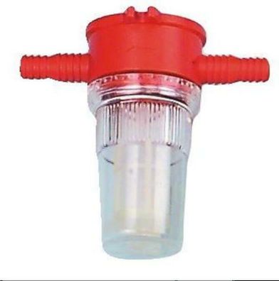 Schmutzfilter Filter Wasserfilter Wasser Feinfilter 10 + 12 mm rot 300f125 NEU
