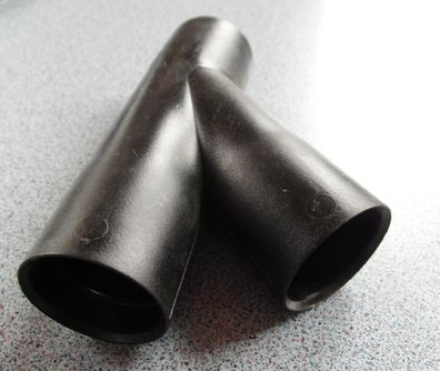 Y Stück schwarz für Abwasser Rohrsystem 28 mm steckbar Reich 300f208 NEU