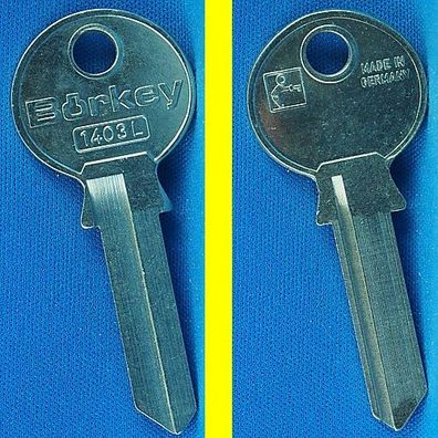 Schlüsselrohling Börkey 1403 L für verschiedene Abus, SUL Vorhängeschlösser