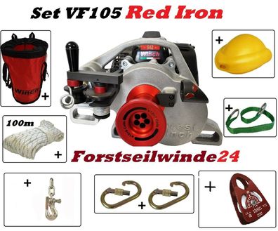 Spillwinde Forstseilwinde SET VF 105FW RED IRON - Komplettset Forstwirtschaft