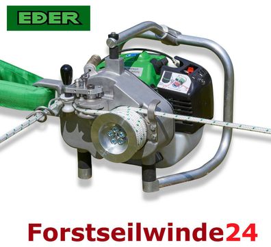 EDER Spillwinde Powerwinch ESW 400, Forstseilwinde, Motorwinde, Benzinwinde