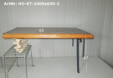 Hobby Tisch ca 100 x 65 mit Klappfuß gebraucht (2-stufig H32/67)