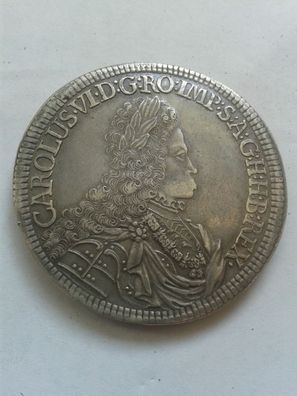 Original Silber Doppeltaler o.J. RDR Kaiser Karl VI. Habsburg Prachtstück