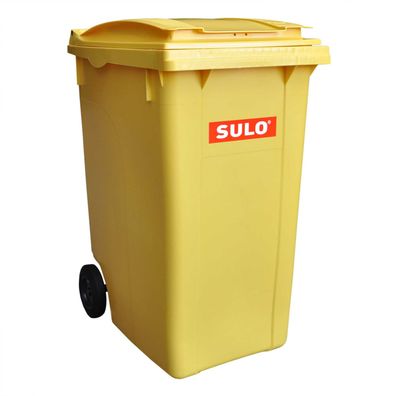 1 x SULO Mülltonne Abfalltonne Müllbehälter 360 Liter Gelb NEU Recycling Behälter