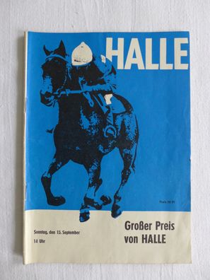 DDR Reitsport Großer Preis von Halle 1974 Programmheft