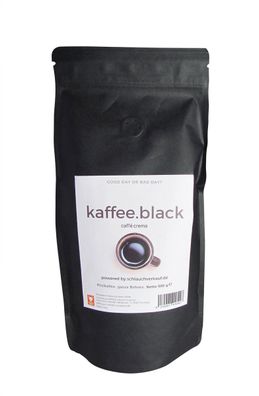 500g kaffee. black Caffee Crema 70% Arabica - 30% Robusta