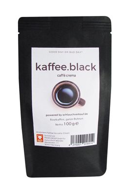 100g kaffee. black Caffee Crema 70% Arabica - 30% Robusta
