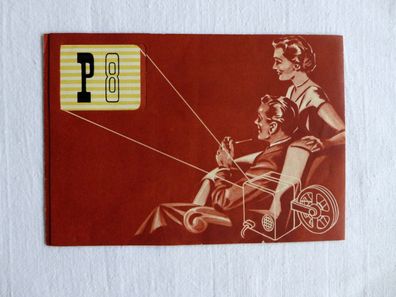 DDR Prospekt Werbung Reklame Schmalfilm Projektor P 8 Zeiss Ikon 1954