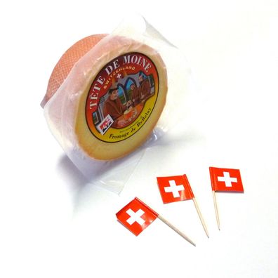 Tete de Moine AOP Käse 420g für Girolle Käsehobel halber Laib orig. eingeschweißt