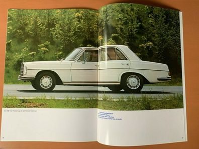 Verkaufs Prospekt Mercedes 280S 280SE 3.5 280SEL 1971-72 Nachdruck Deutsch