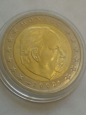 2 euro 2002 Monaco Kursmünze Fürst Rainier von Monaco prägefrisch Unzirkuliert unc.