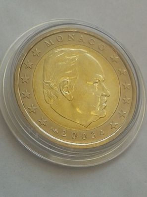 2 euro 2003 Monaco Kursmünze Fürst Rainier von Monaco prägefrisch Unzirkuliert unc.
