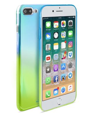 Puro Hologram Cover Case SchutzHülle Farbverlauf für Apple iPhone 7 Plus 8 Plus
