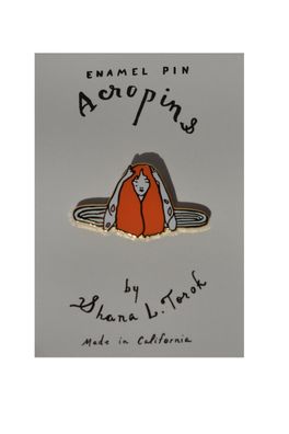Tangerine Acro Pin - Anstecknadel Akrobatik / Turnen Mädchen - Accessoire