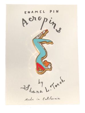 Anstecknadel Akrobatik / Turnen Mädchen - Auqua Acro Pin - Accessoire