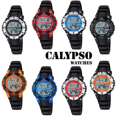 Calypso K5684 Damenuhr Chrono digital mit PU-Armband