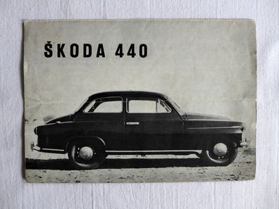 Skoda 440 Falt Prospekt 50er Jahre
