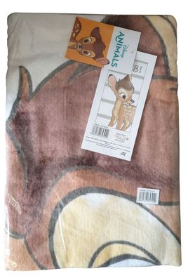 Jerry Fabrics Handtuch mit Motiv Bambi Disney Animals 70 x 140 cm für Kinder