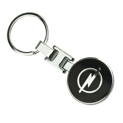 Original Opel Logo Edler Schlüsselanhänger Blitz schwarz mit Box Key Ring