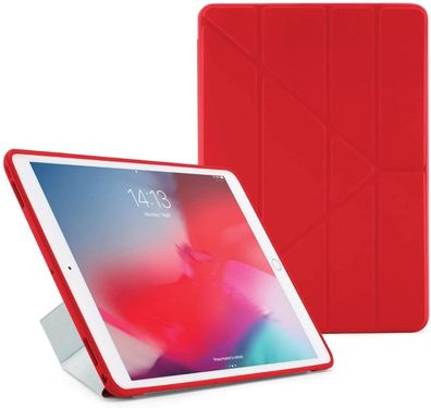 Pipetto Origami Schutzhülle für iPad Air 10.5 Zoll (2019) Tablethülle rot