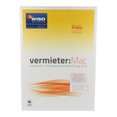 WISO vermieter: Mac 2017 - Heizkosten- und Nebenkostenabrechnung 2016 für MAC