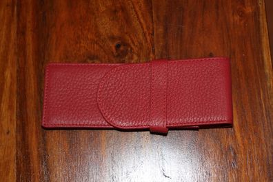 Mäppchen für 3 Schreibgeräte; Etui für 3 Schreibgeräte, rot