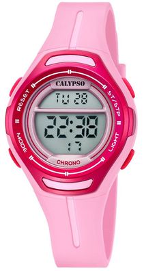 Calypso | Damenuhr digital Quarz Alarm Stoppuhr pink/ rosa K5727/2