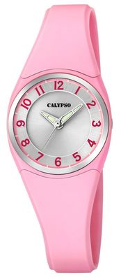 Calypso | Damenuhr analog Quarz mit Kunststoffband rosa K5726/2
