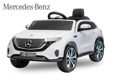 Mercedes EQC 400 SUV JEEP Elektroauto Kinderauto Kinderfahrzeug 6V Batterie Weiß