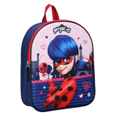 Miraculous Ladybug 3D Kinderrucksack Bag Backpack Marienkäfer Hero