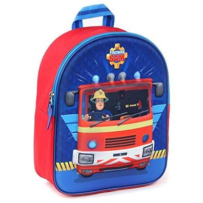Feuerwehrmann Fireman Sam 3D Kinder Rucksack On Duty Bag Kindergarten Tasche