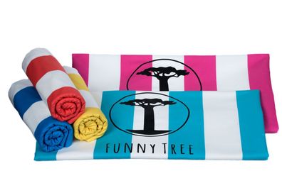 Funny Tree® Funny Tree® Mikrofaser Strandtuch XL 90x180 cm | 5 Farben