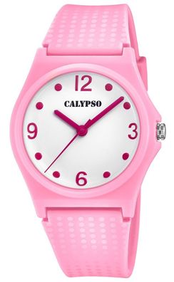 Calypso Damenuhr | analog Quarz mit weichem Silikonband rosa K5743/3