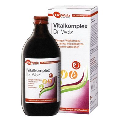 2x Vitalkomplex 500ml - Dr. Wolz, für Klein & Groß - bioaktive Pflanzeninhaltsstoffe