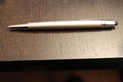 Touch Pen Kugelschreiber, matt-metallic, titan-silber
