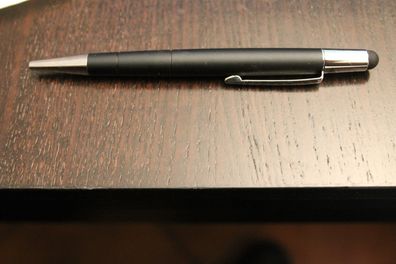 Touch Pen Kugelschreiber, matt-metallic, schwarz