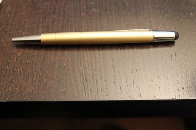 Touch Pen Kugelschreiber, matt-metallic, goldmetallic