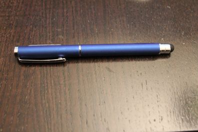 Touch Pen Kugelschreiber, blau-metallic