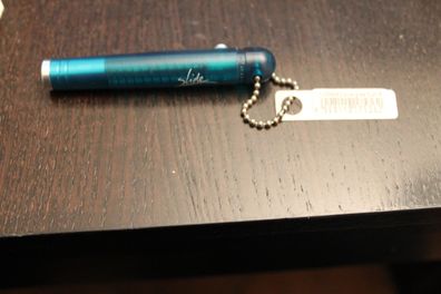 Kugelschreiber "Slide", Blue gras-Translucent, Spitze versenkbar