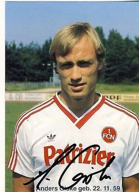 Andreas Giske 1. FC Nürnberg 1986-87 Autogrammkarte + A 64372