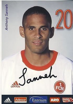 Anthony Sanneh 1. FC Nürnberg 2002/03 Autogrammkarte + A 64518