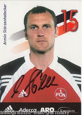 Armin Störzenhofecker 1. FC Nürnberg 2001-02 Autogrammkarte + A 64511